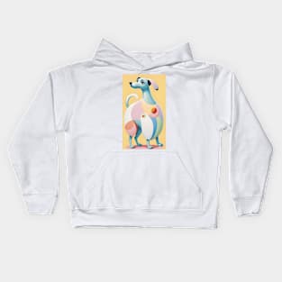 Hilma af Klint's Canine Kaleidoscope: Abstract Whimsy Kids Hoodie